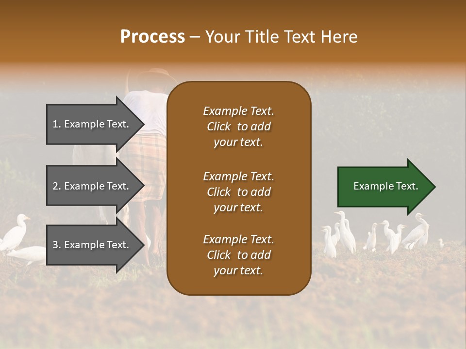 Ocean Morning Arable Land PowerPoint Template