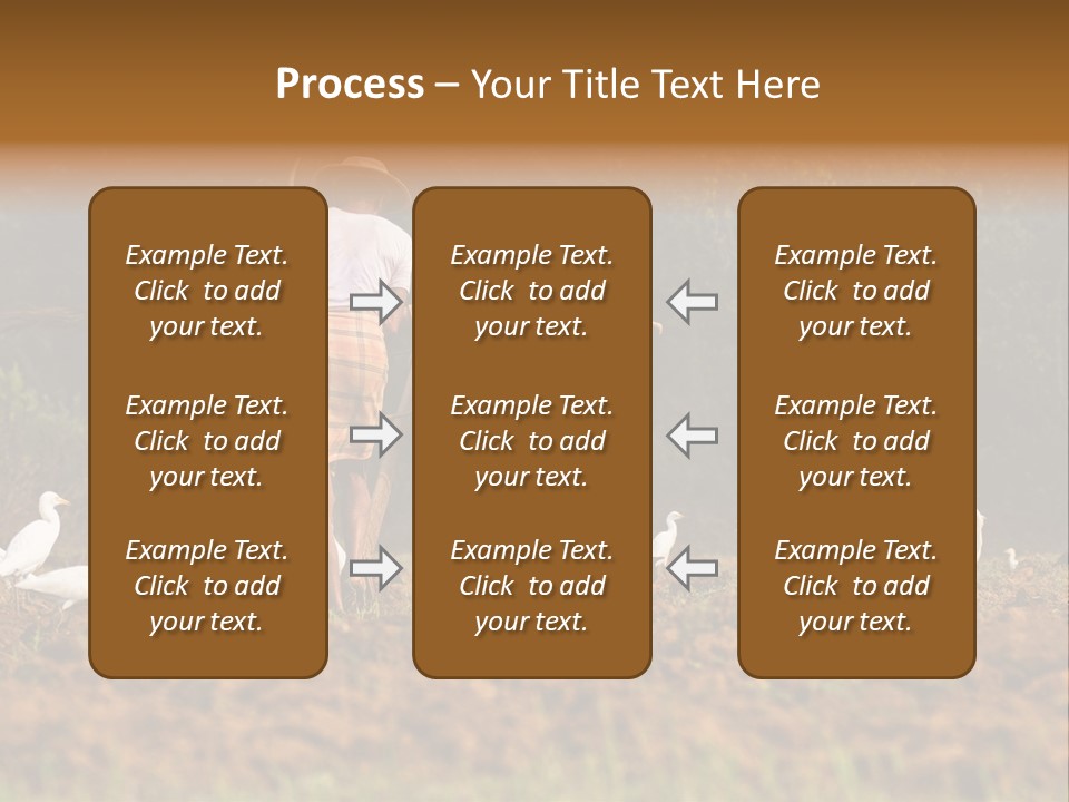 Ocean Morning Arable Land PowerPoint Template