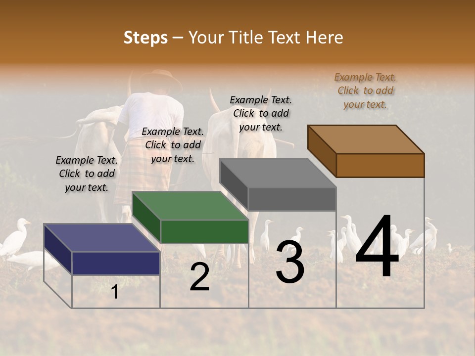 Ocean Morning Arable Land PowerPoint Template