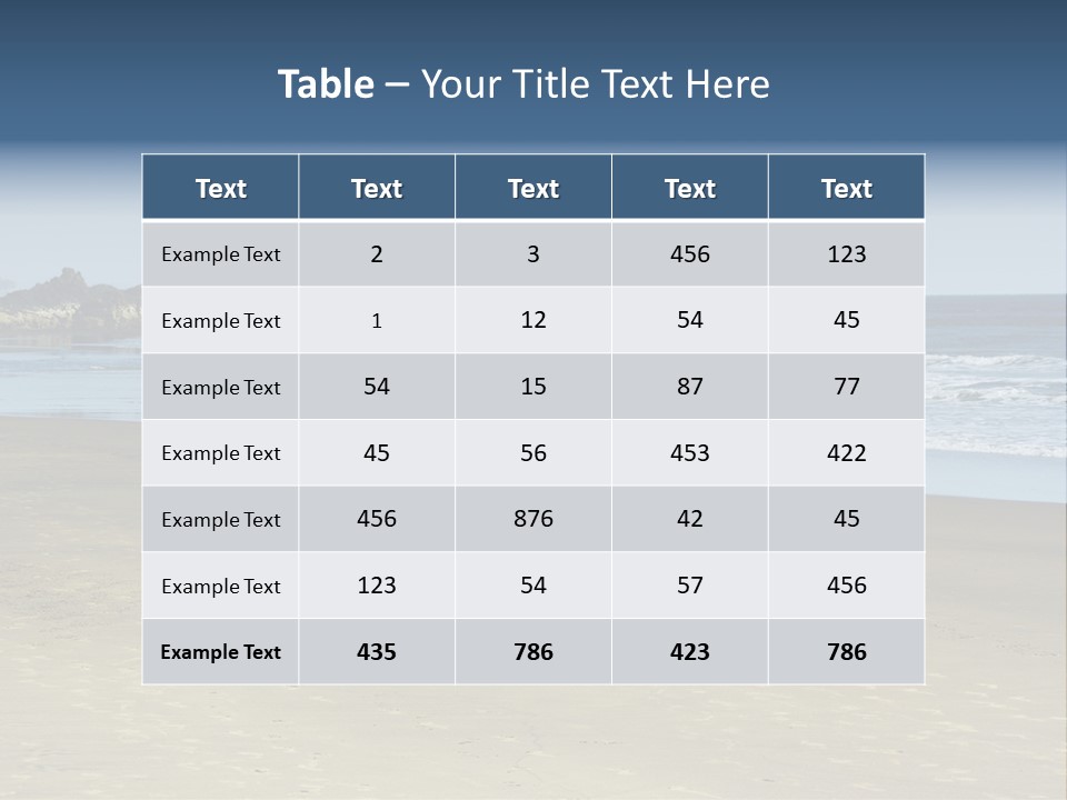 Coastline Asia Tropical PowerPoint Template