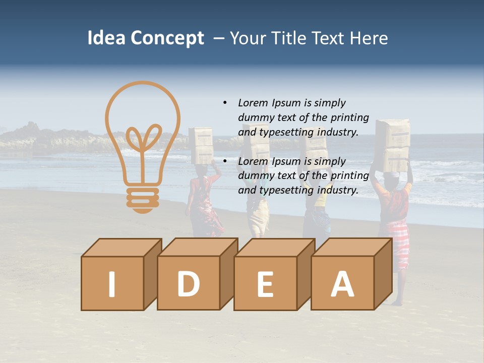 Coastline Asia Tropical PowerPoint Template