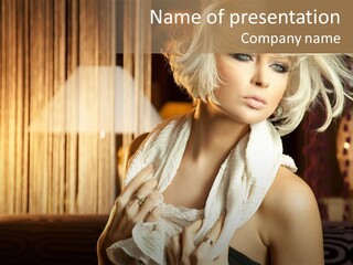 Portrait Model Sexy PowerPoint Template