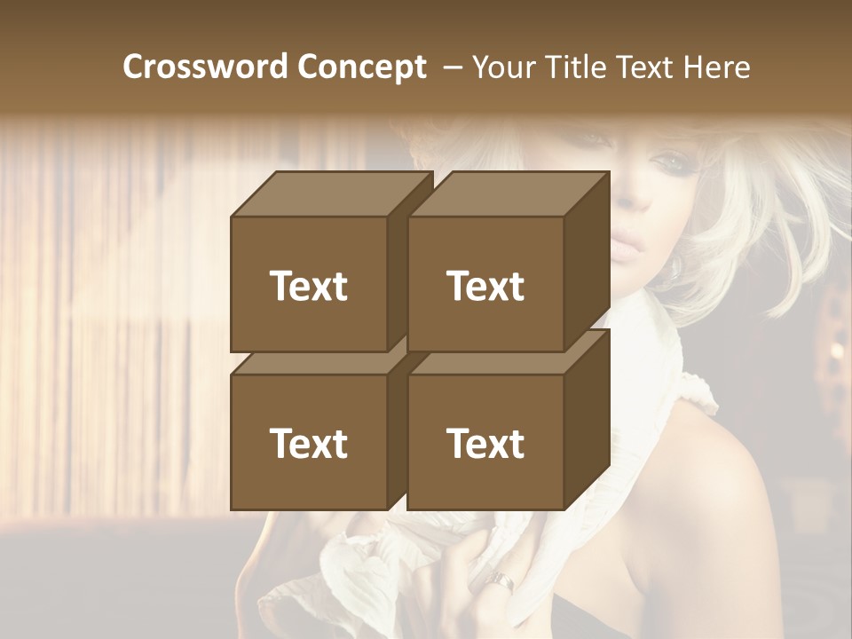 Portrait Model Sexy PowerPoint Template