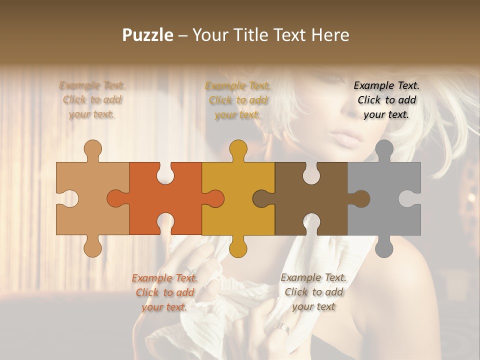 Portrait Model Sexy PowerPoint Template