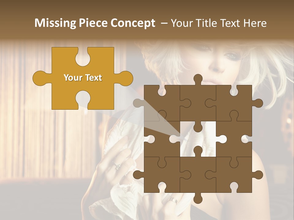 Portrait Model Sexy PowerPoint Template