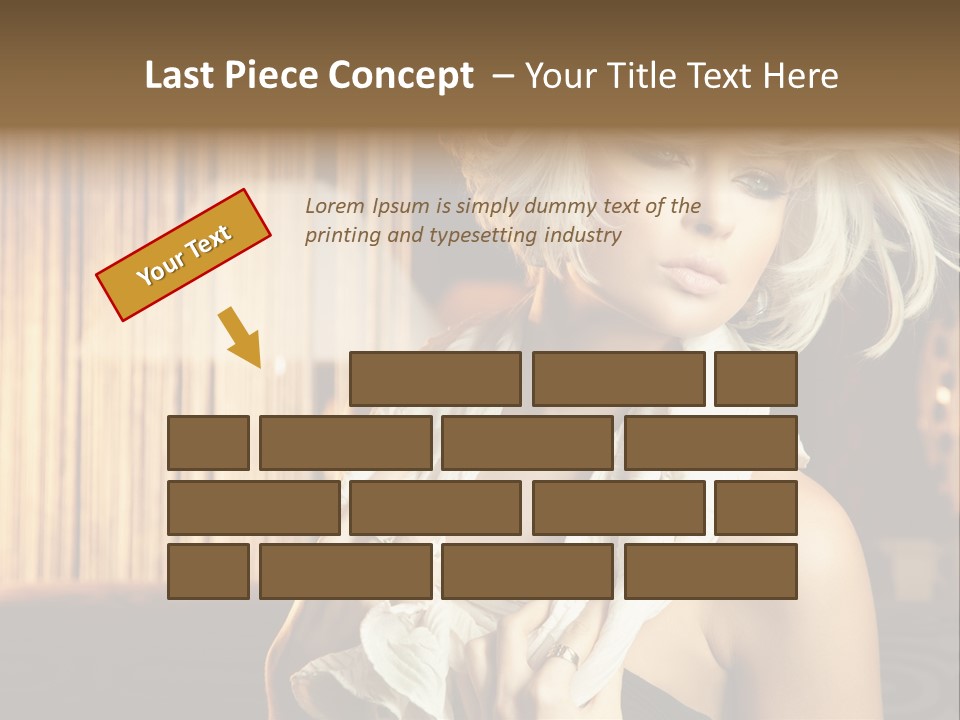 Portrait Model Sexy PowerPoint Template