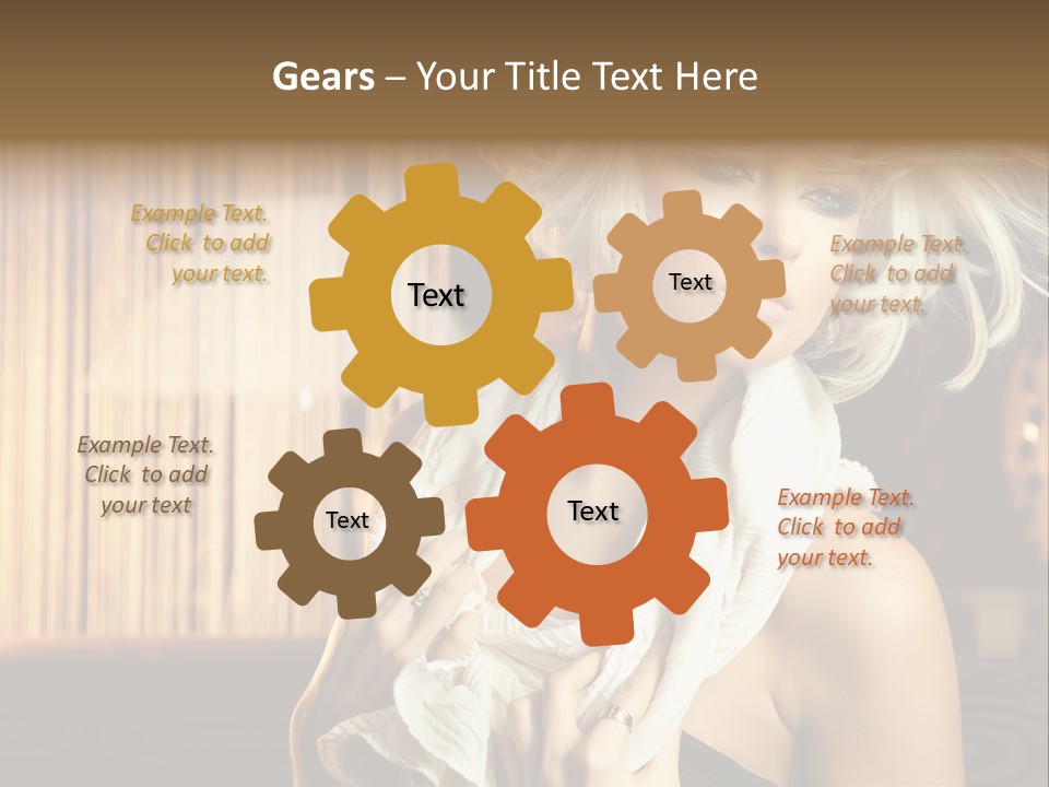 Portrait Model Sexy PowerPoint Template