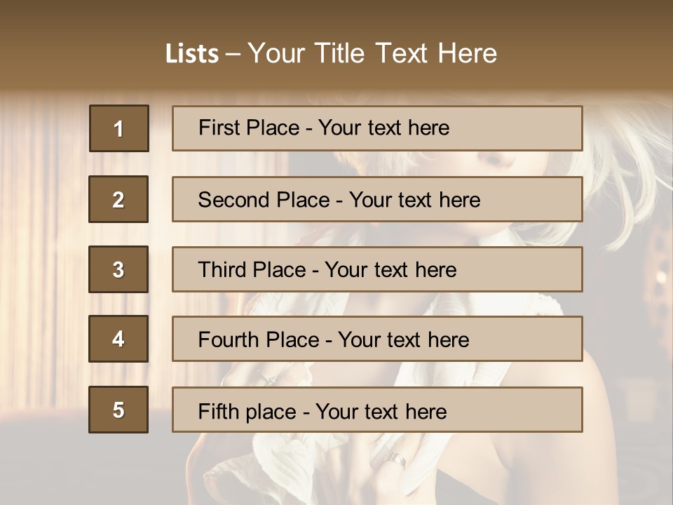 Portrait Model Sexy PowerPoint Template