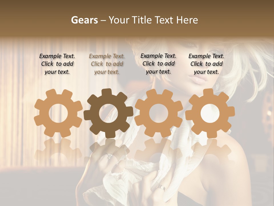 Portrait Model Sexy PowerPoint Template