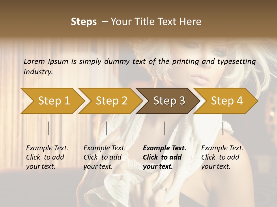 Portrait Model Sexy PowerPoint Template