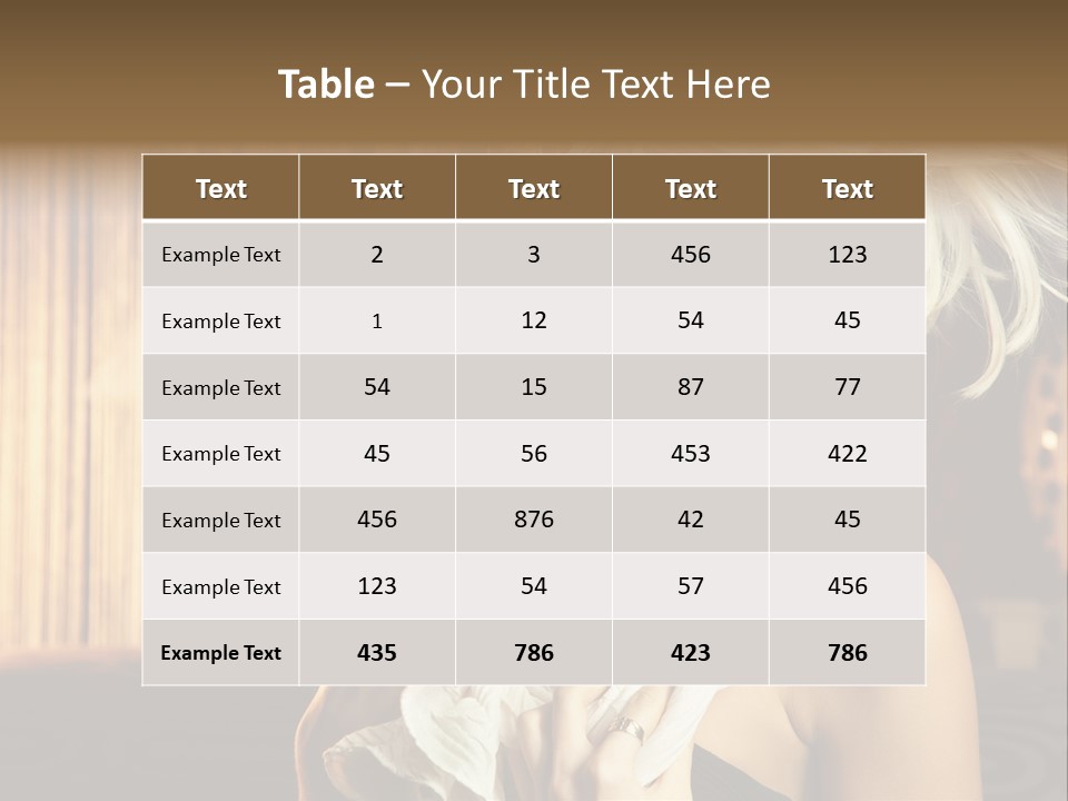 Portrait Model Sexy PowerPoint Template