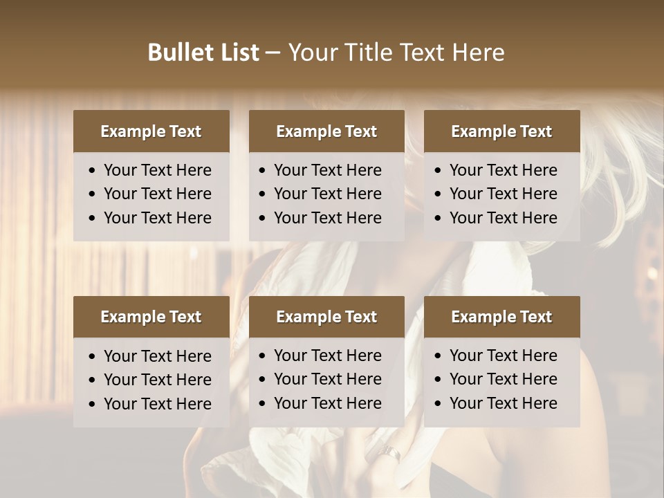 Portrait Model Sexy PowerPoint Template