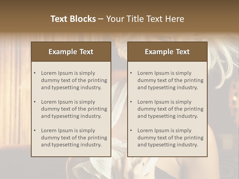 Portrait Model Sexy PowerPoint Template