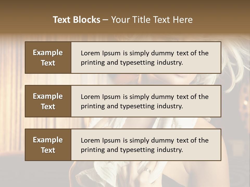 Portrait Model Sexy PowerPoint Template