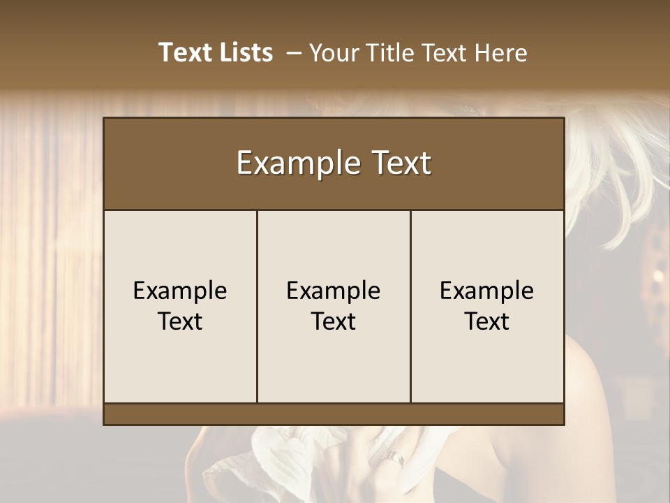 Portrait Model Sexy PowerPoint Template