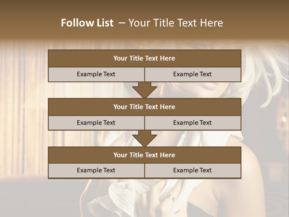 Portrait Model Sexy PowerPoint Template