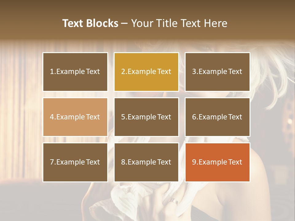Portrait Model Sexy PowerPoint Template