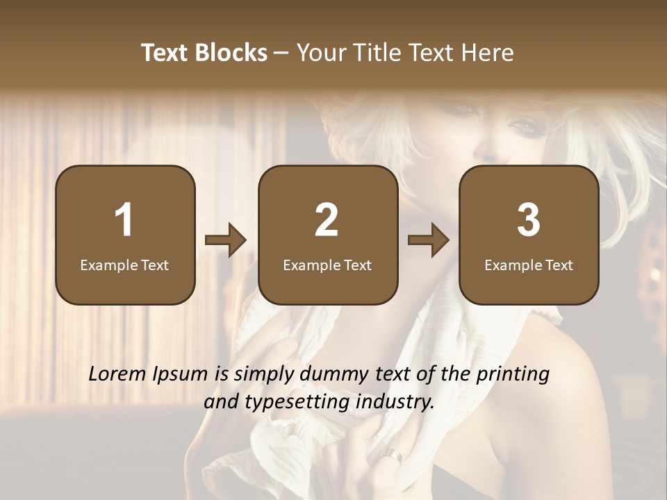 Portrait Model Sexy PowerPoint Template