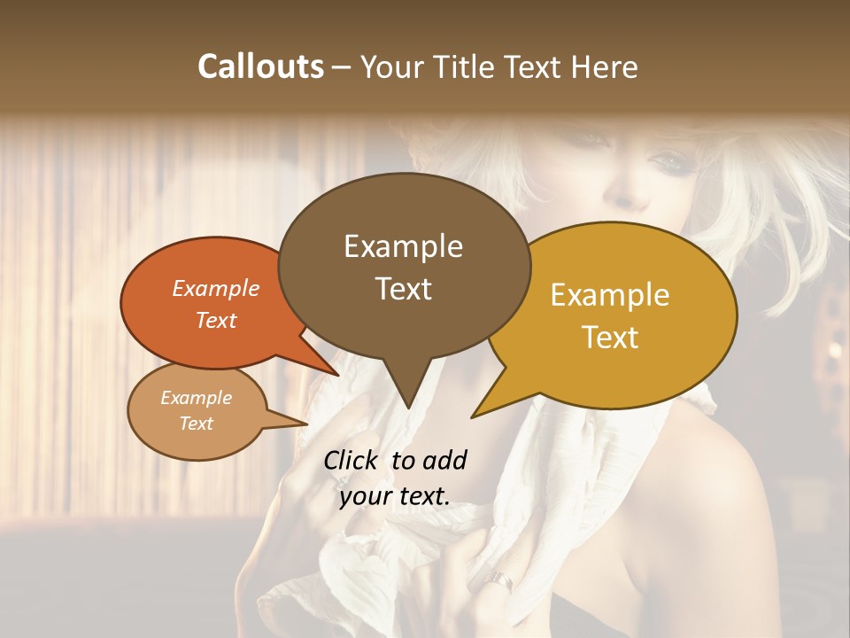 Portrait Model Sexy PowerPoint Template