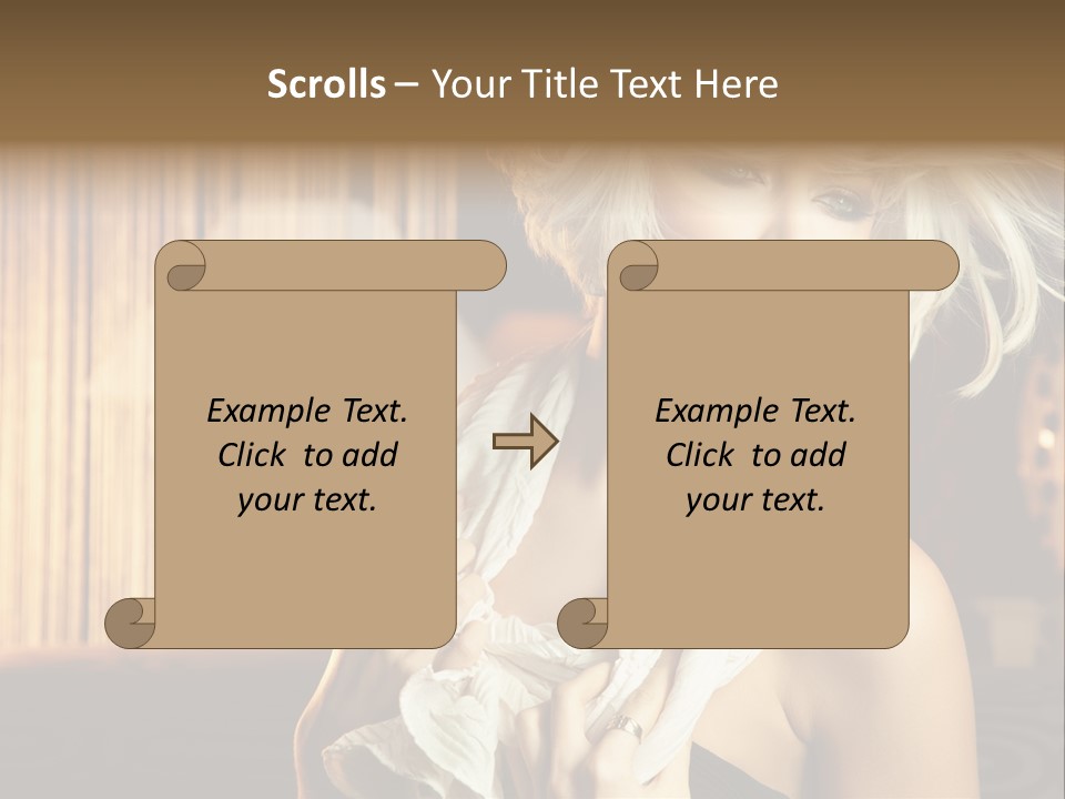 Portrait Model Sexy PowerPoint Template