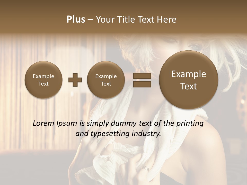 Portrait Model Sexy PowerPoint Template