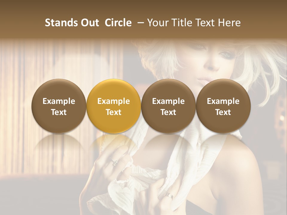 Portrait Model Sexy PowerPoint Template