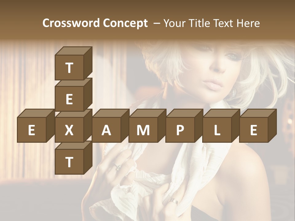 Portrait Model Sexy PowerPoint Template