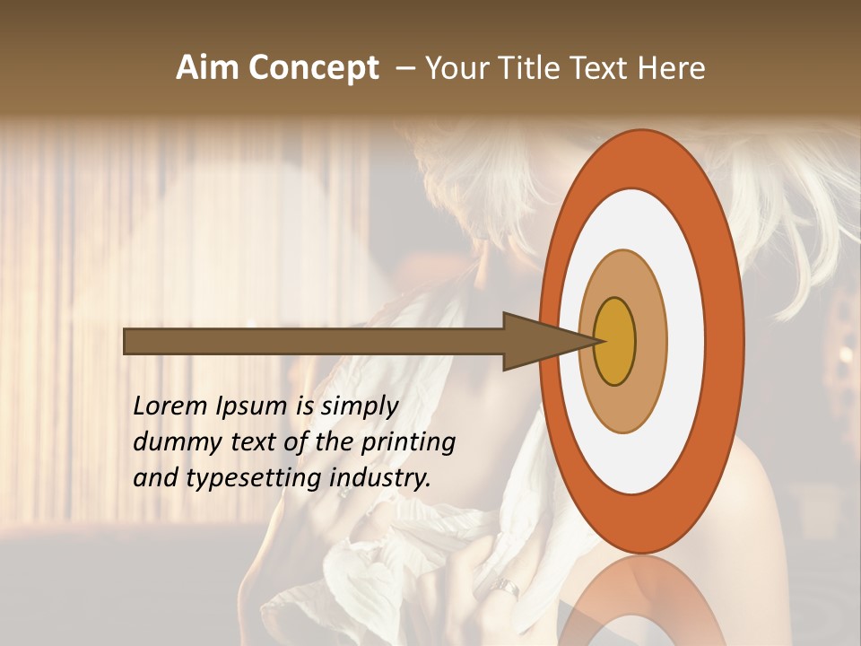 Portrait Model Sexy PowerPoint Template