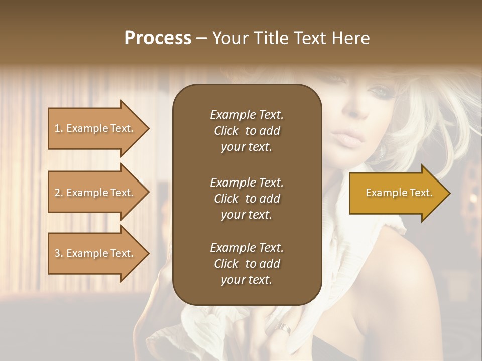 Portrait Model Sexy PowerPoint Template