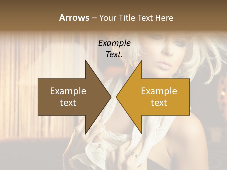 Portrait Model Sexy PowerPoint Template