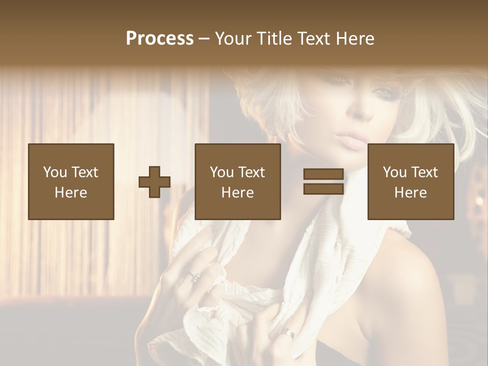 Portrait Model Sexy PowerPoint Template