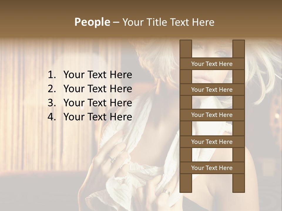 Portrait Model Sexy PowerPoint Template