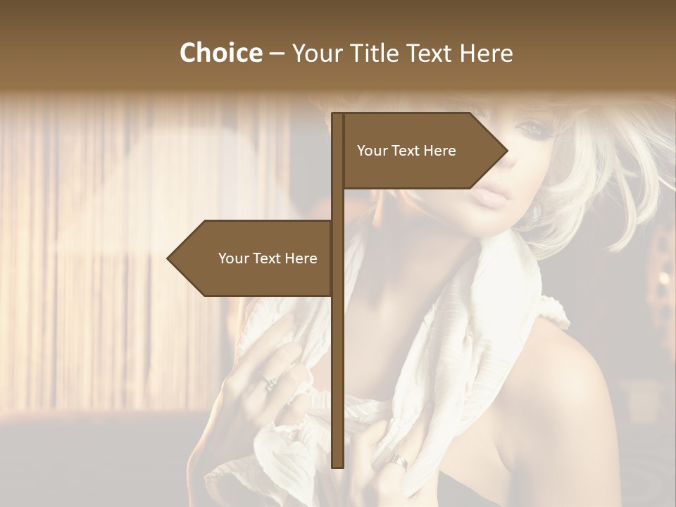 Portrait Model Sexy PowerPoint Template