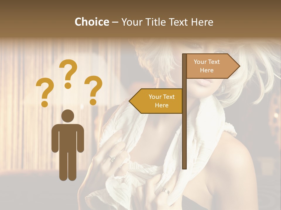 Portrait Model Sexy PowerPoint Template