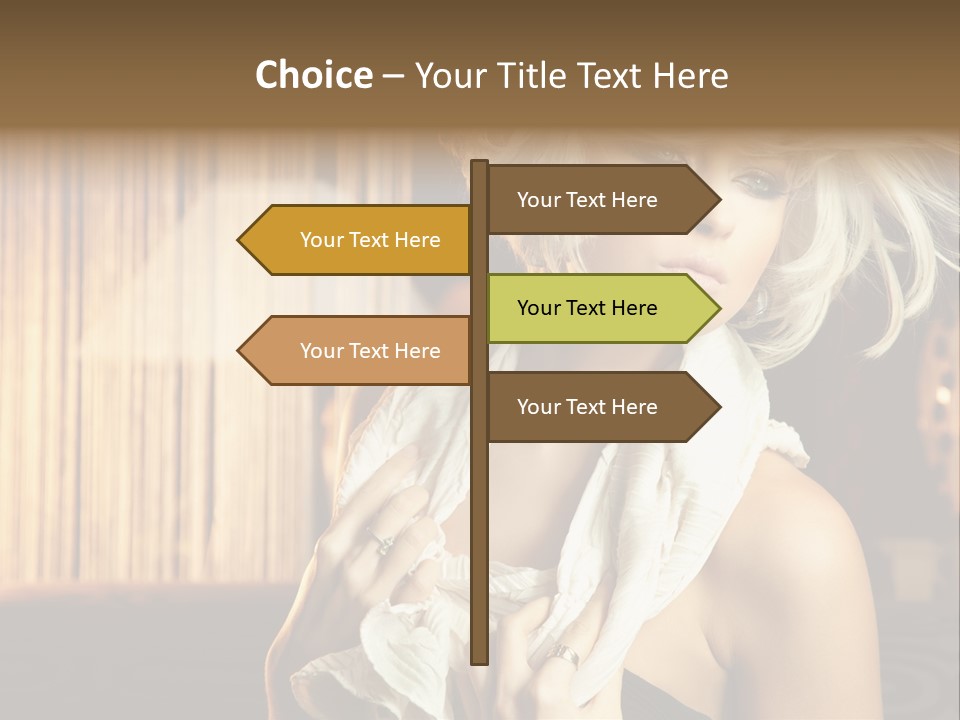 Portrait Model Sexy PowerPoint Template