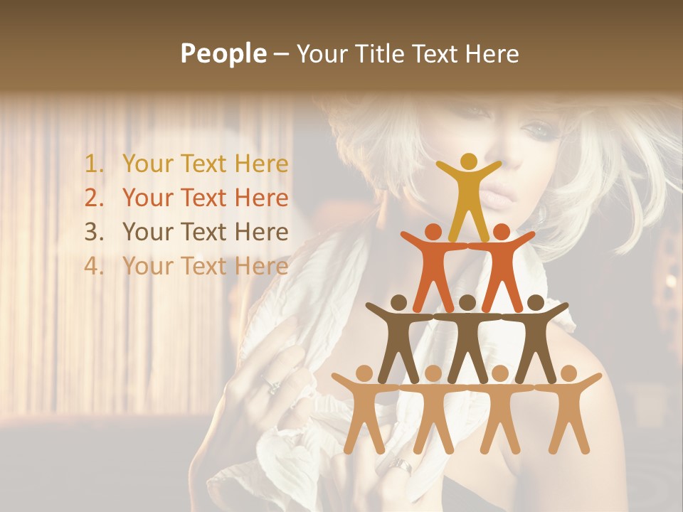 Portrait Model Sexy PowerPoint Template