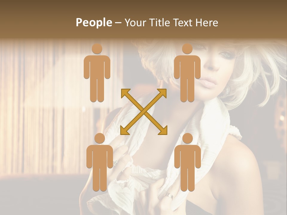 Portrait Model Sexy PowerPoint Template