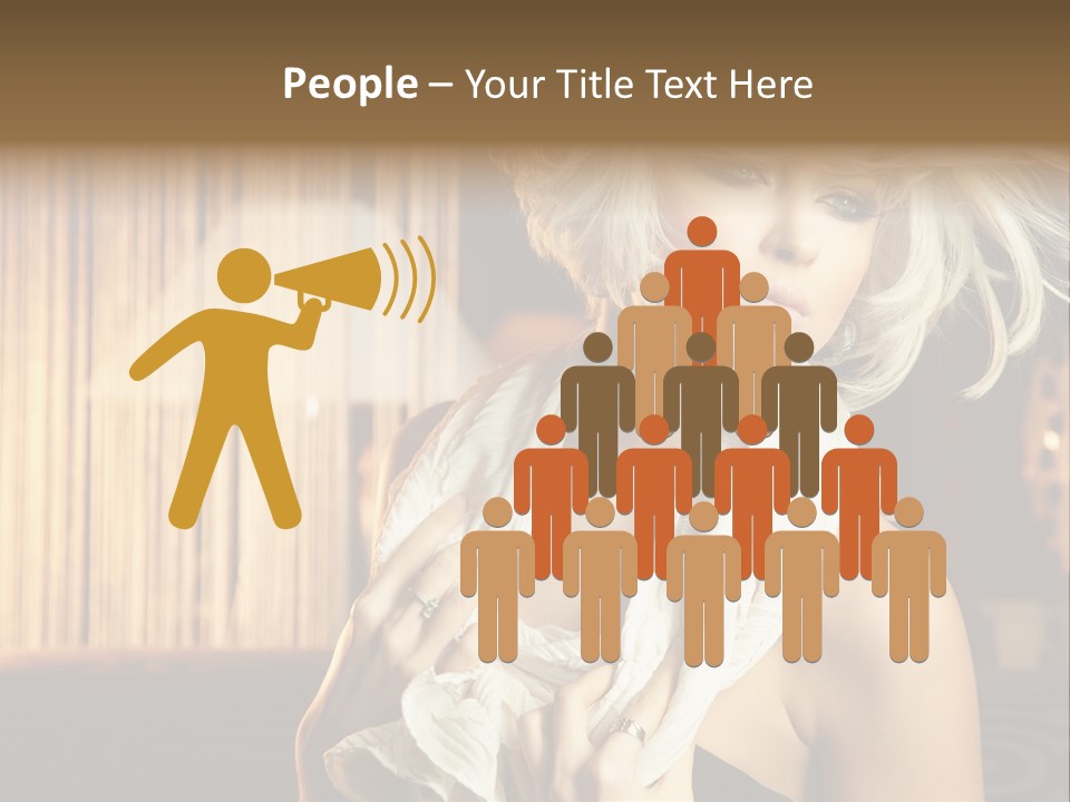 Portrait Model Sexy PowerPoint Template