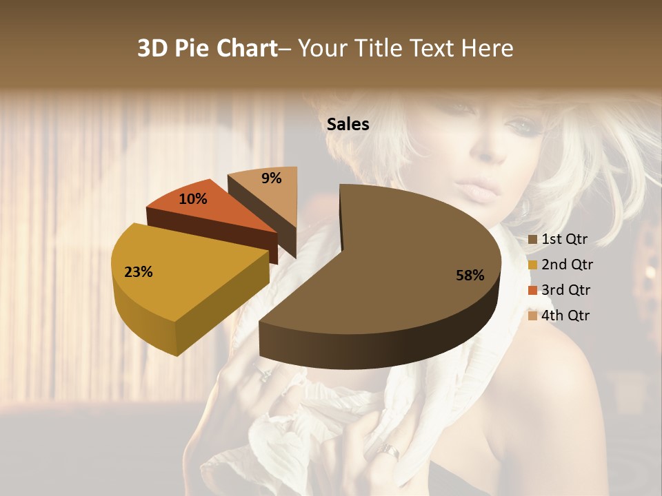 Portrait Model Sexy PowerPoint Template