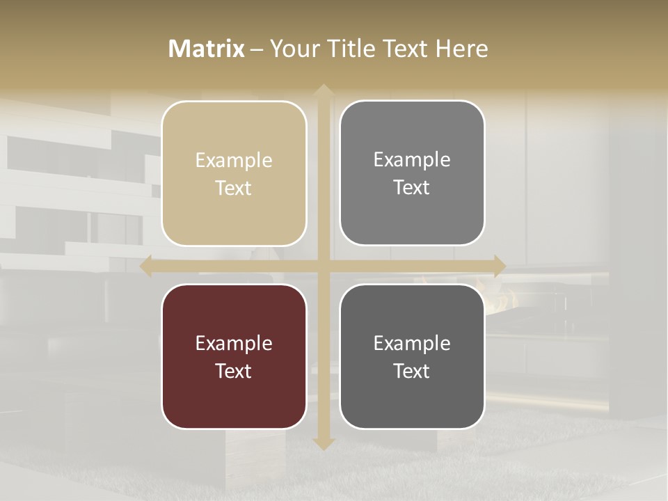 Room Apartment Twilight PowerPoint Template