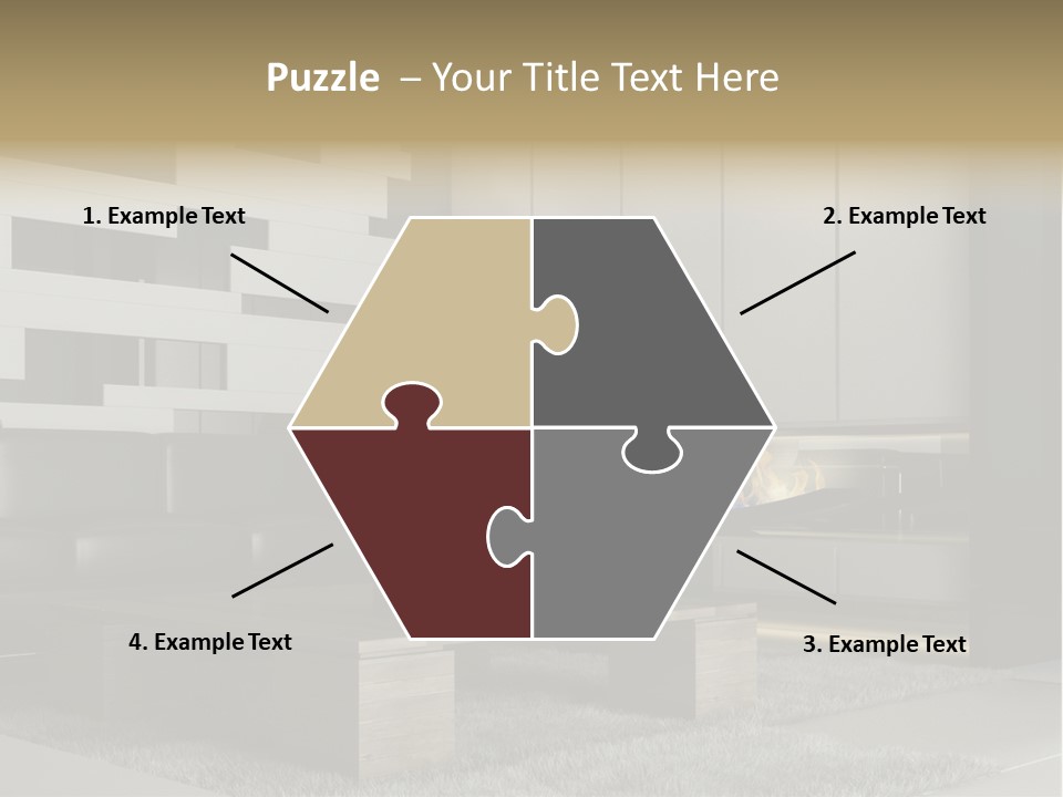 Room Apartment Twilight PowerPoint Template