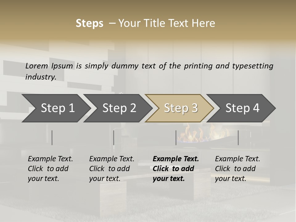 Room Apartment Twilight PowerPoint Template