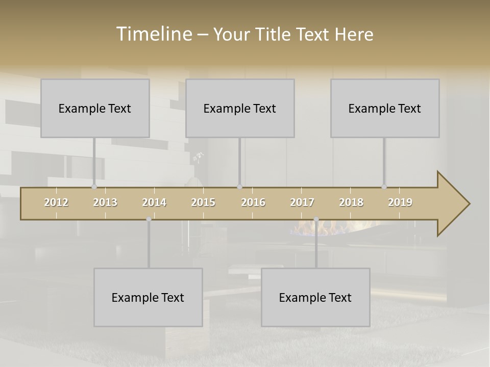Room Apartment Twilight PowerPoint Template
