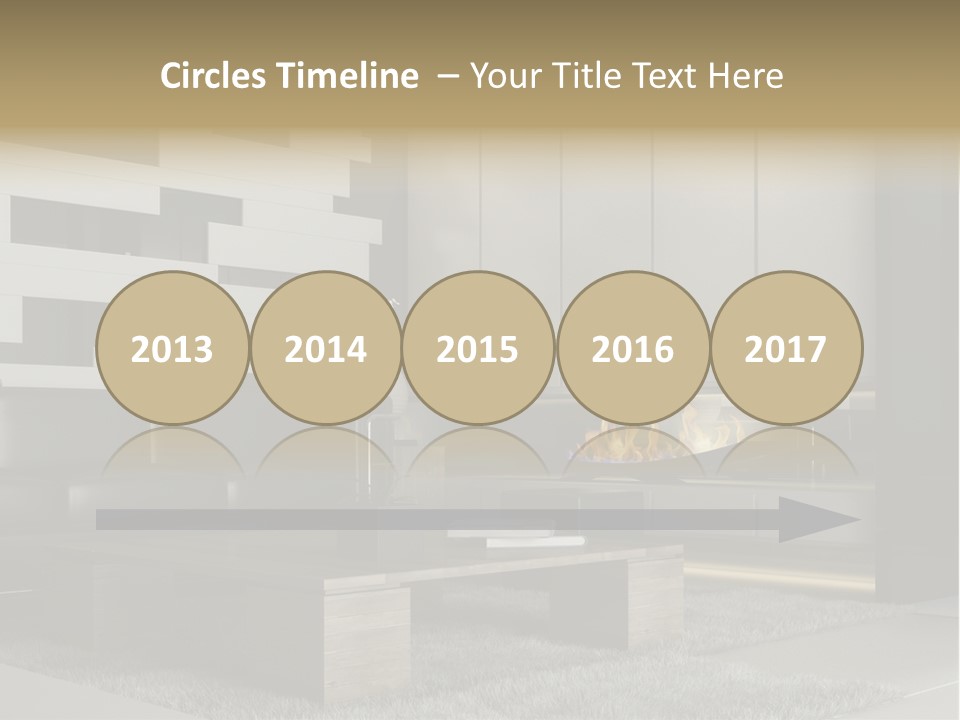 Room Apartment Twilight PowerPoint Template