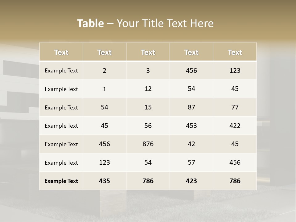 Room Apartment Twilight PowerPoint Template