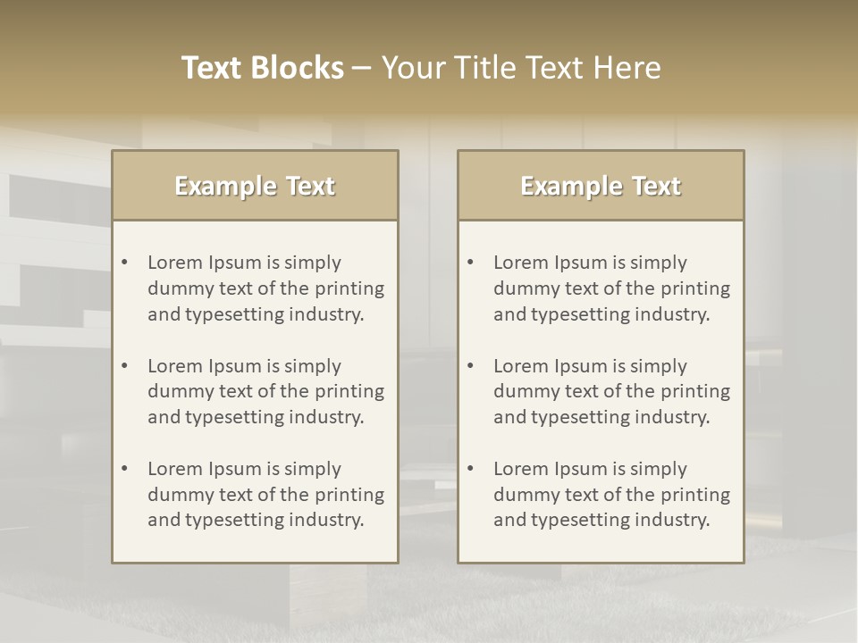 Room Apartment Twilight PowerPoint Template