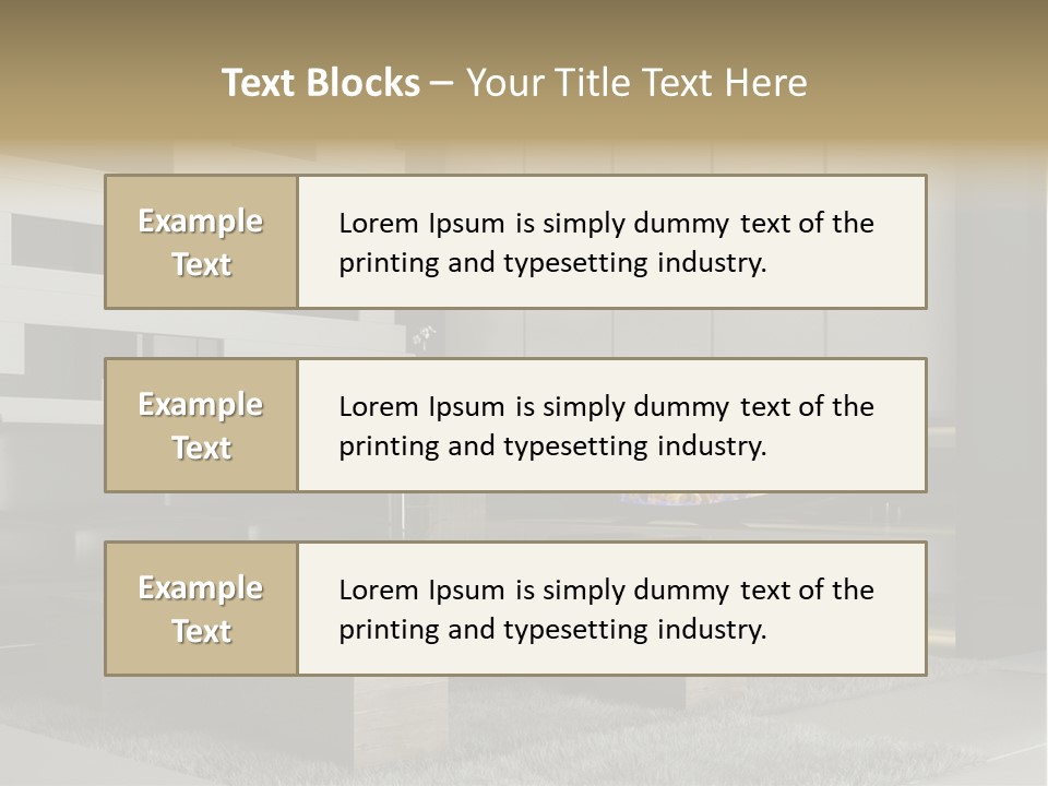 Room Apartment Twilight PowerPoint Template