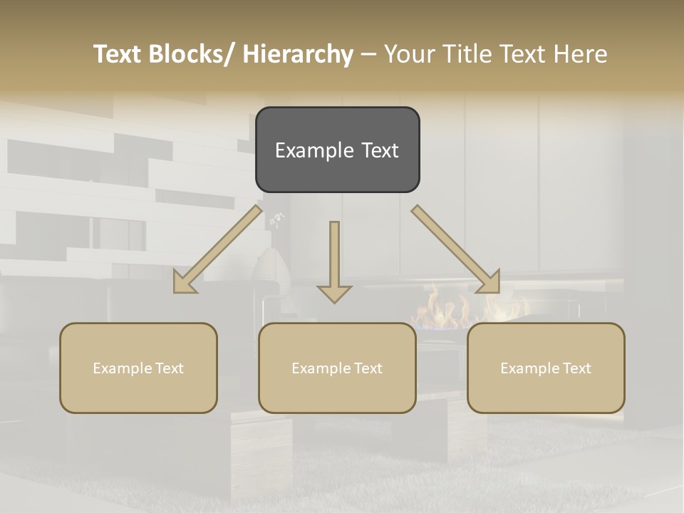 Room Apartment Twilight PowerPoint Template