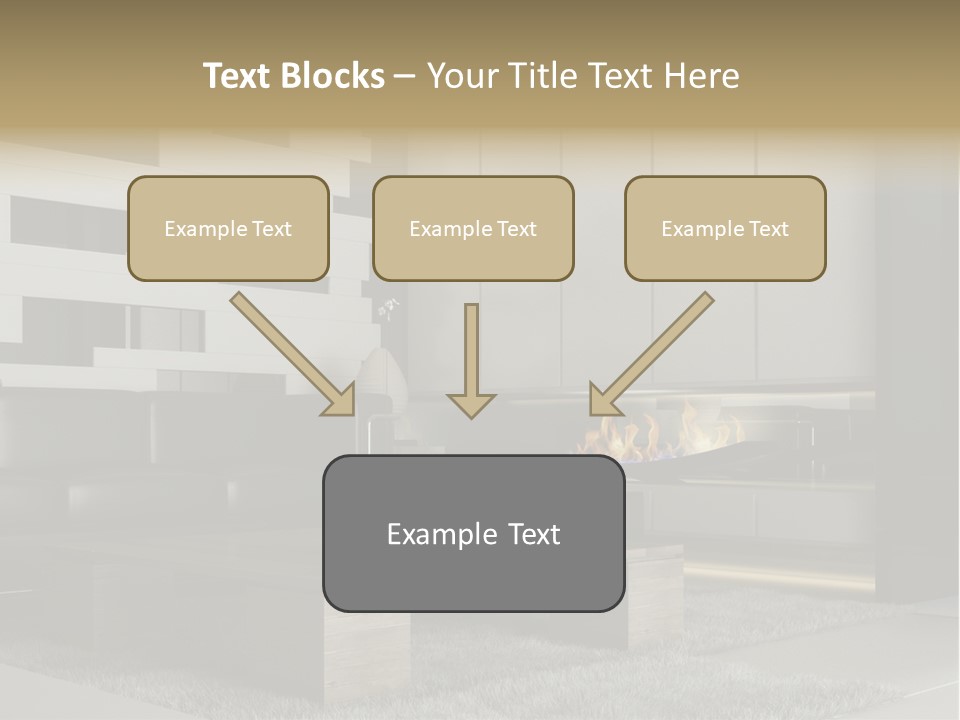 Room Apartment Twilight PowerPoint Template