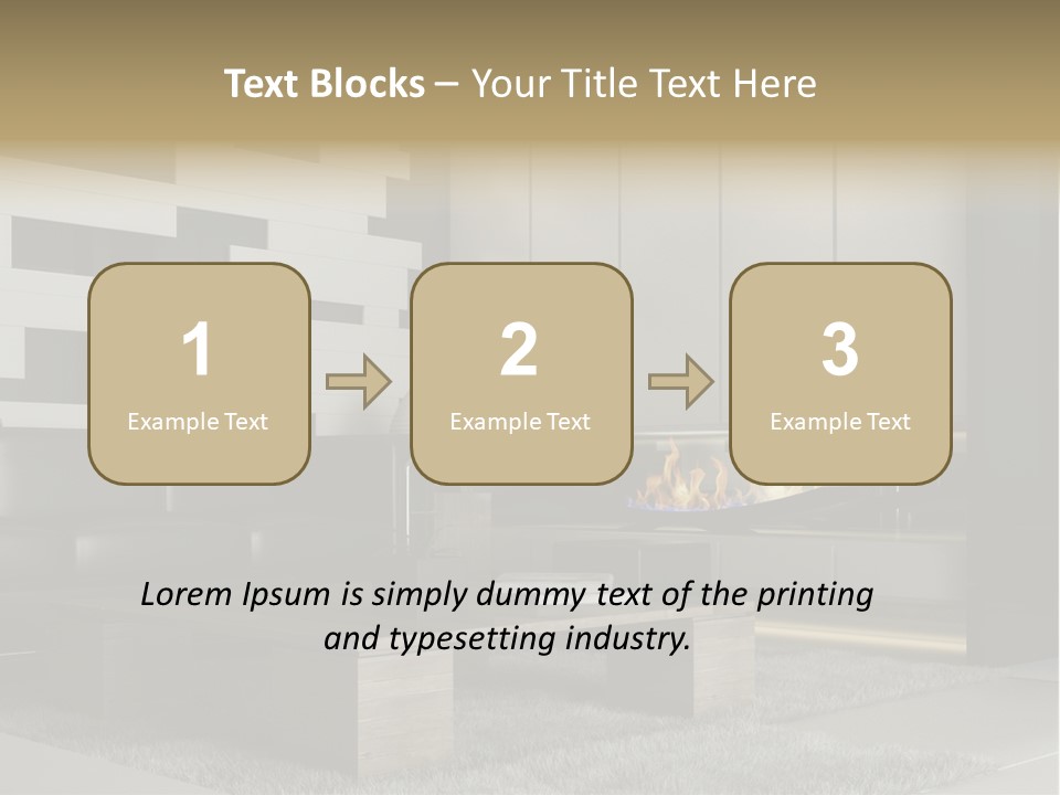 Room Apartment Twilight PowerPoint Template
